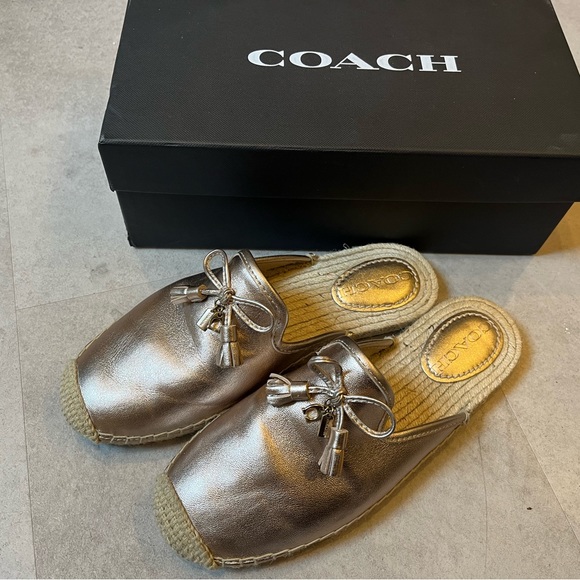 Coach Gold Cassidy Espadrille - Picture 1 of 4